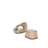 Repo Women Heeled Slippers 660011 Beige/Gold