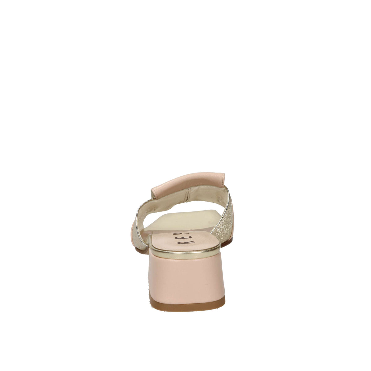 Repo Women Heeled Slippers 660011 Beige/Gold