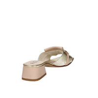 Repo Women Heeled Slippers 660011 Beige/Gold