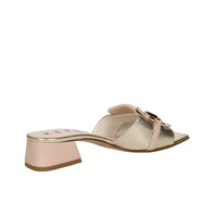 Repo Women Heeled Slippers 660011 Beige/Gold