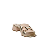 Repo Women Heeled Slippers 660011 Beige/Gold