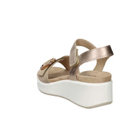 Imac Donna Sandalo con zeppa 109011 Beige/Oro