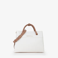 Valentino Donna Borsa a mano VBS55A802 Bianco/Cuoio