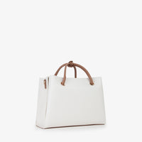 Valentino Donna Borsa a mano VBS55A802 Bianco/Cuoio