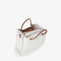 Valentino Donna Borsa a mano VBS55A802 Bianco/Cuoio