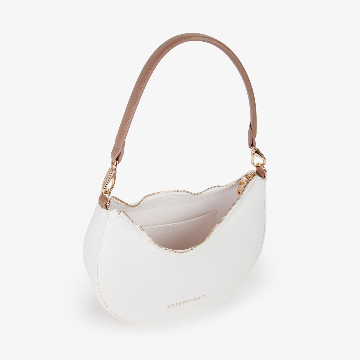 Valentino Donna Borsa a spalla VBS5A808 Bianco/Cuoio
