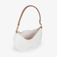 Valentino Donna Borsa a spalla VBS5A808 Bianco/Cuoio