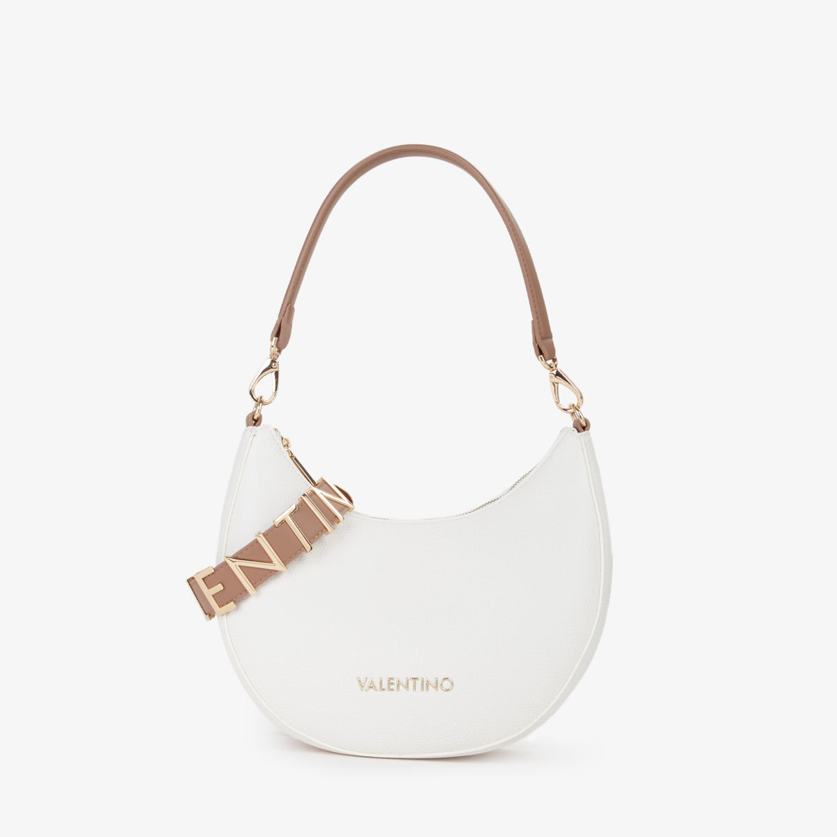 Valentino Donna Borsa a spalla VBS5A808 Bianco/Cuoio