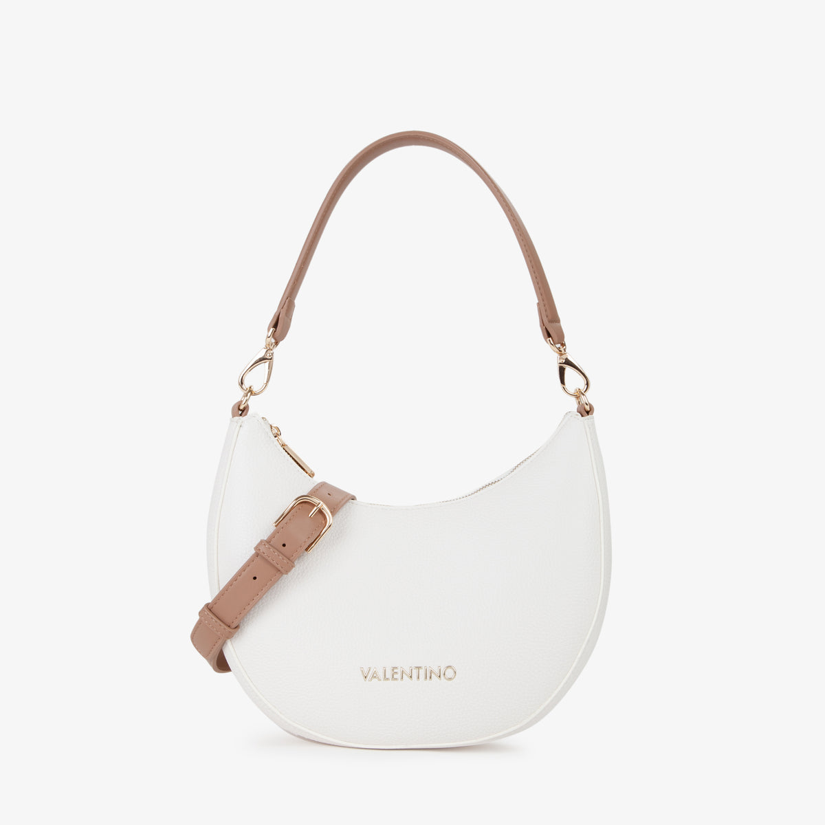 Valentino Donna Borsa a spalla VBS5A808 Bianco/Cuoio