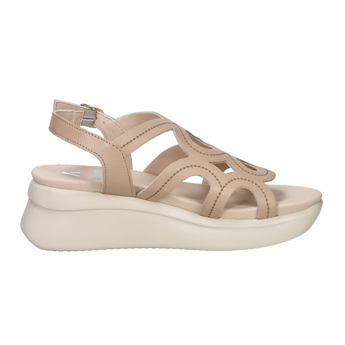 Callaghan Damen Sandale mit Keilabsatz 29929 Beige