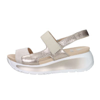 Callaghan Damen Sandale mit Keilabsatz 35204 Beige/Staubrosa