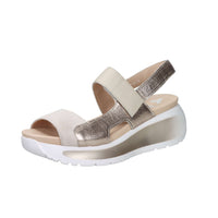 Callaghan Damen Sandale mit Keilabsatz 35204 Beige/Staubrosa