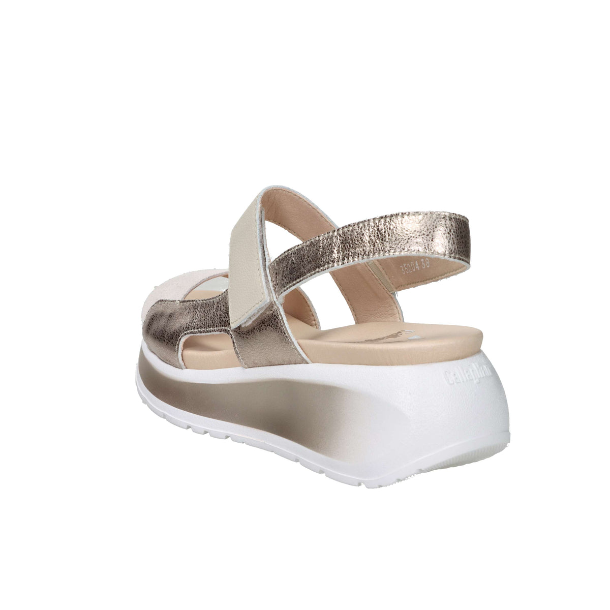 Callaghan Damen Sandale mit Keilabsatz 35204 Beige/Staubrosa