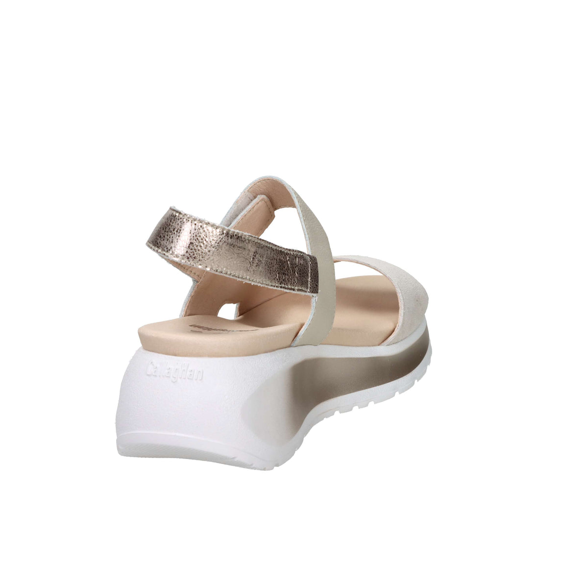 Callaghan Damen Sandale mit Keilabsatz 35204 Beige/Staubrosa