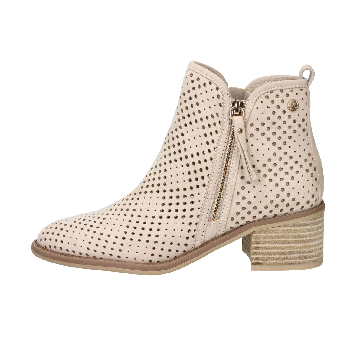 Xti Women Ankle Boots with Heel 143961 Beige