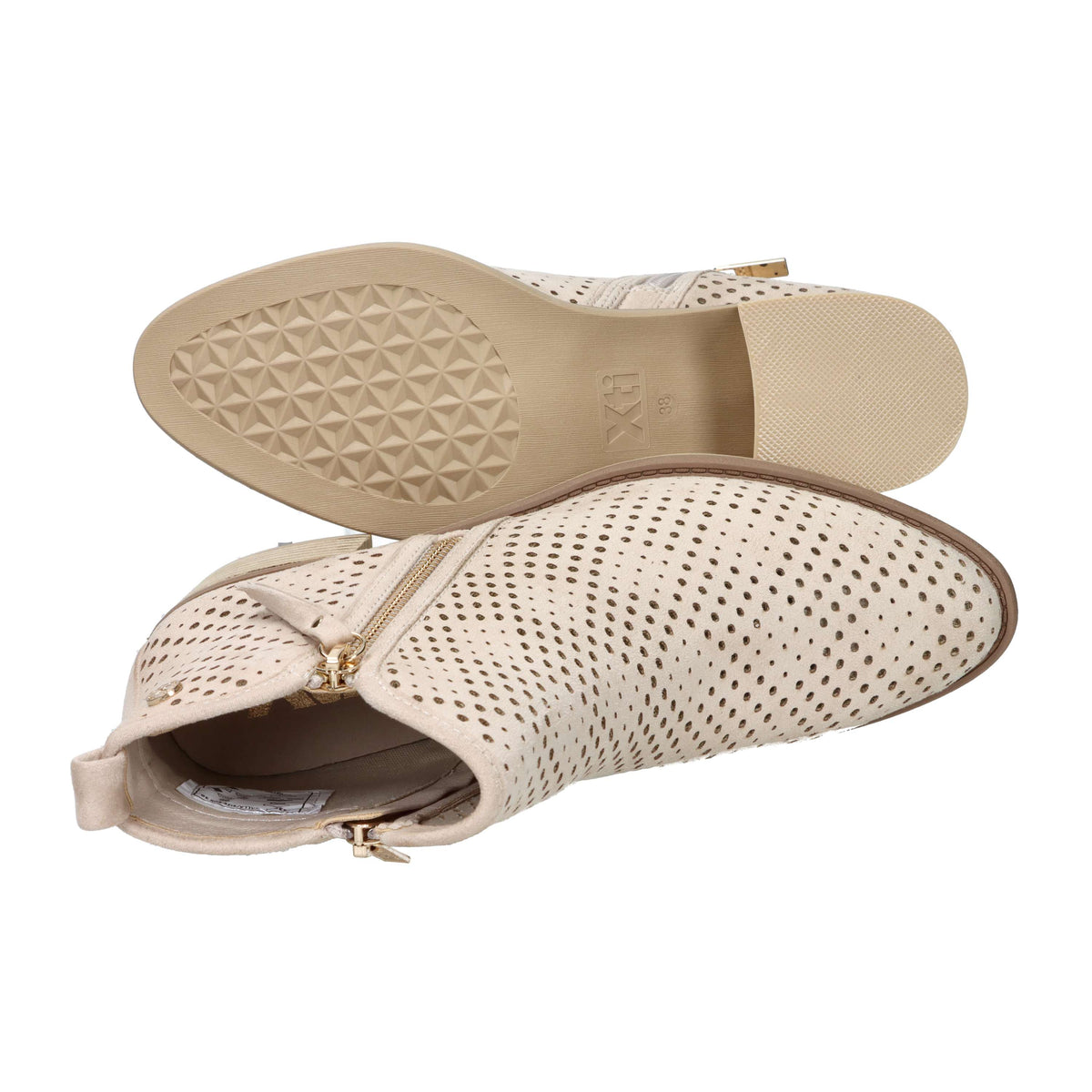 Xti Women Ankle Boots with Heel 143961 Beige