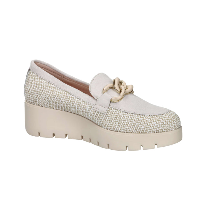Callaghan Damen Mokassin mit Keilabsatz 32123 Beige
