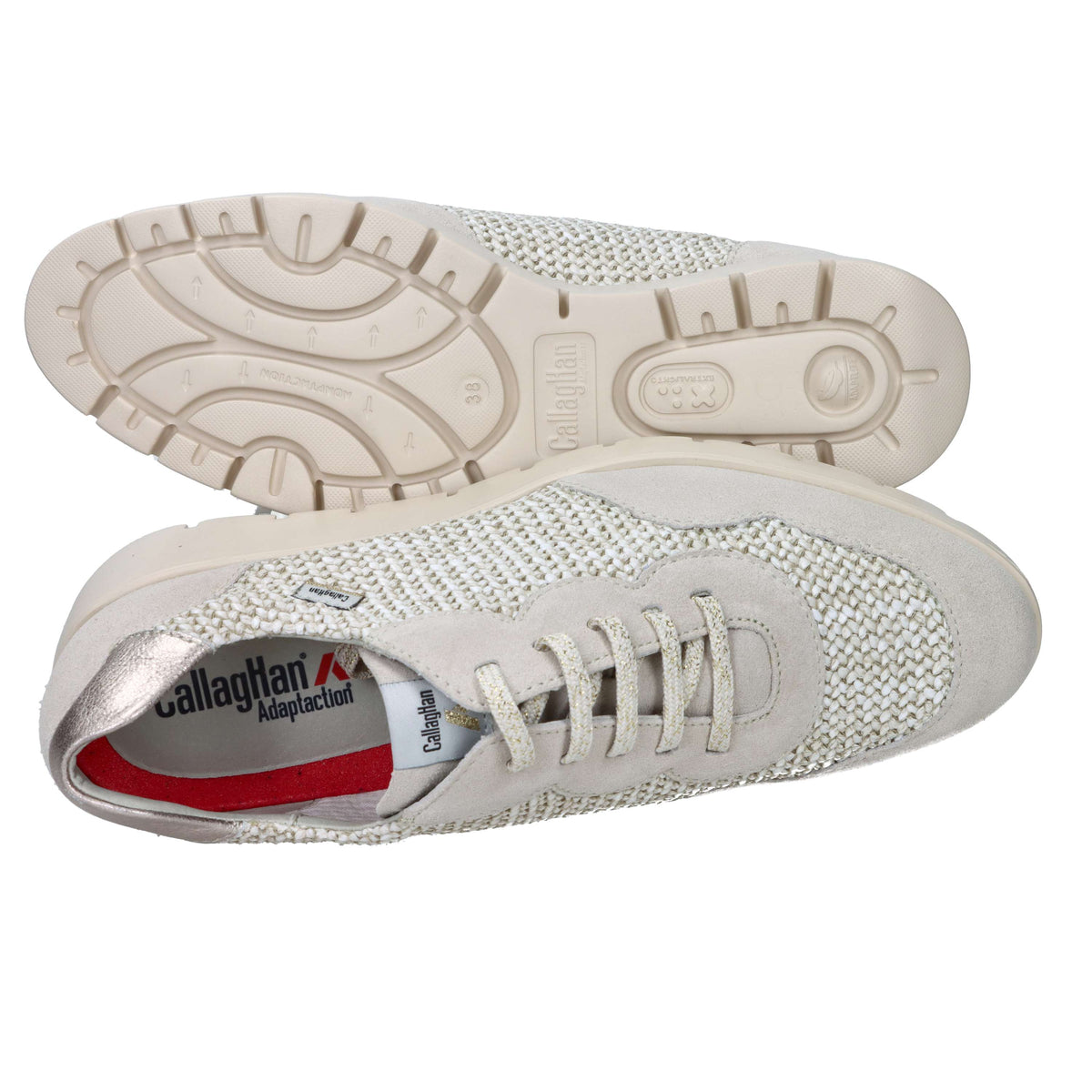 Callaghan Damen Mokassin mit Keilabsatz 32122 Beige