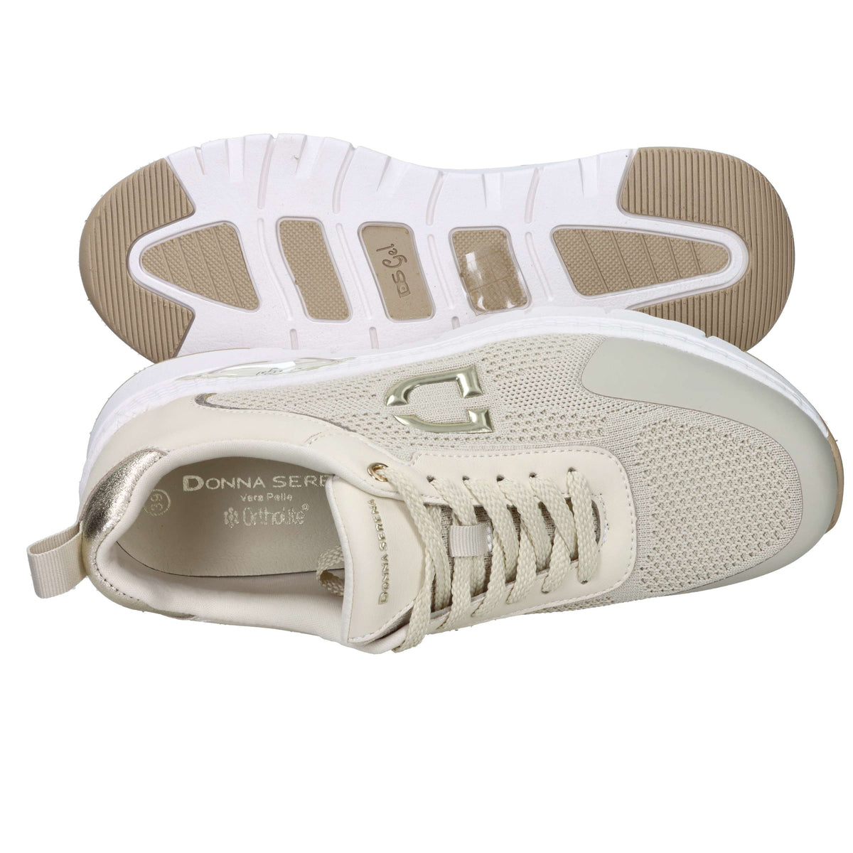 Donna Serena Donna Sneakers 145671DM Beige/Oro