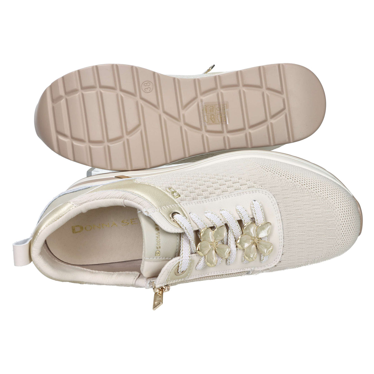 Donna Serena Femme Baskets 2L6037DM Beige