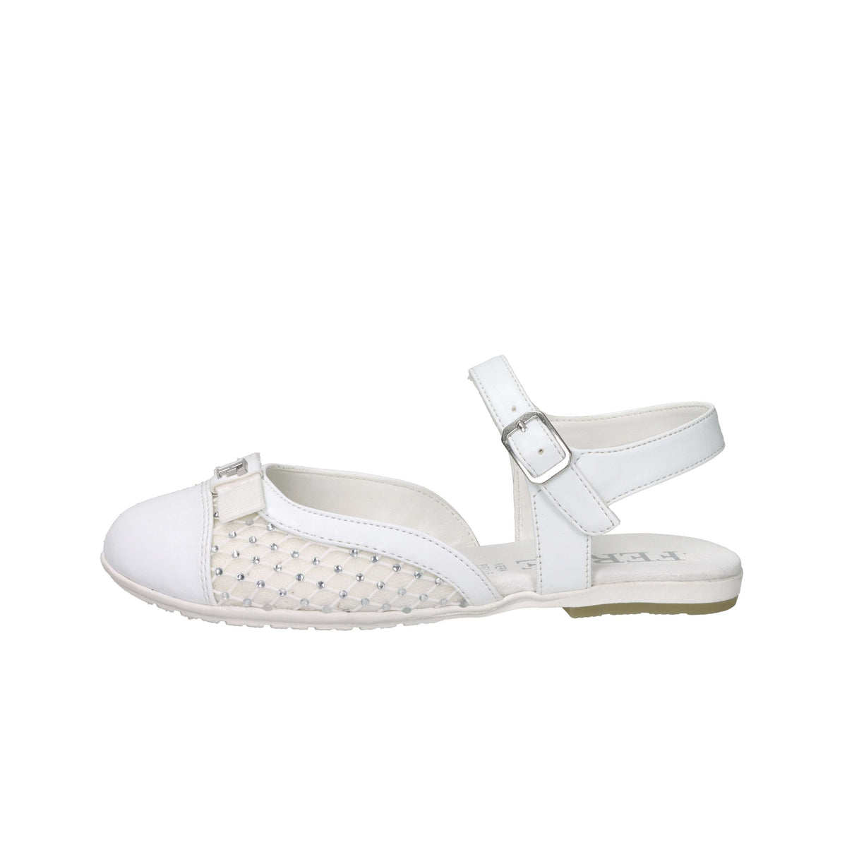 Ferre' Girls Slingback FB-461 White