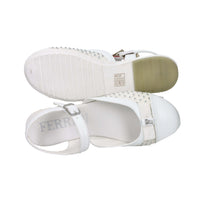 Ferre' Girls Slingback FB-461 White