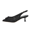 Donna Serena Women Slingback 436086DM Black