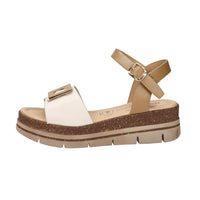 Donna Serena Women Wedge Sandal 825995DM Beige/Leather