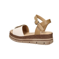 Donna Serena Women Wedge Sandal 825995DM Beige/Leather