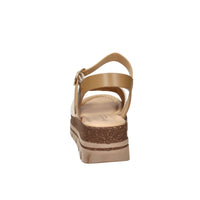 Donna Serena Women Wedge Sandal 825995DM Beige/Leather