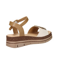 Donna Serena Women Wedge Sandal 825995DM Beige/Leather