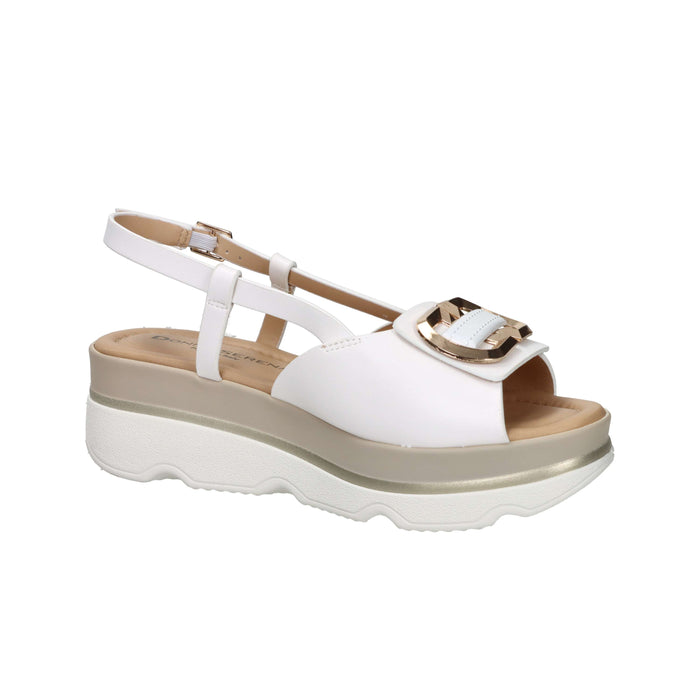 Donna Serena Women Wedge Sandal 665968DM White