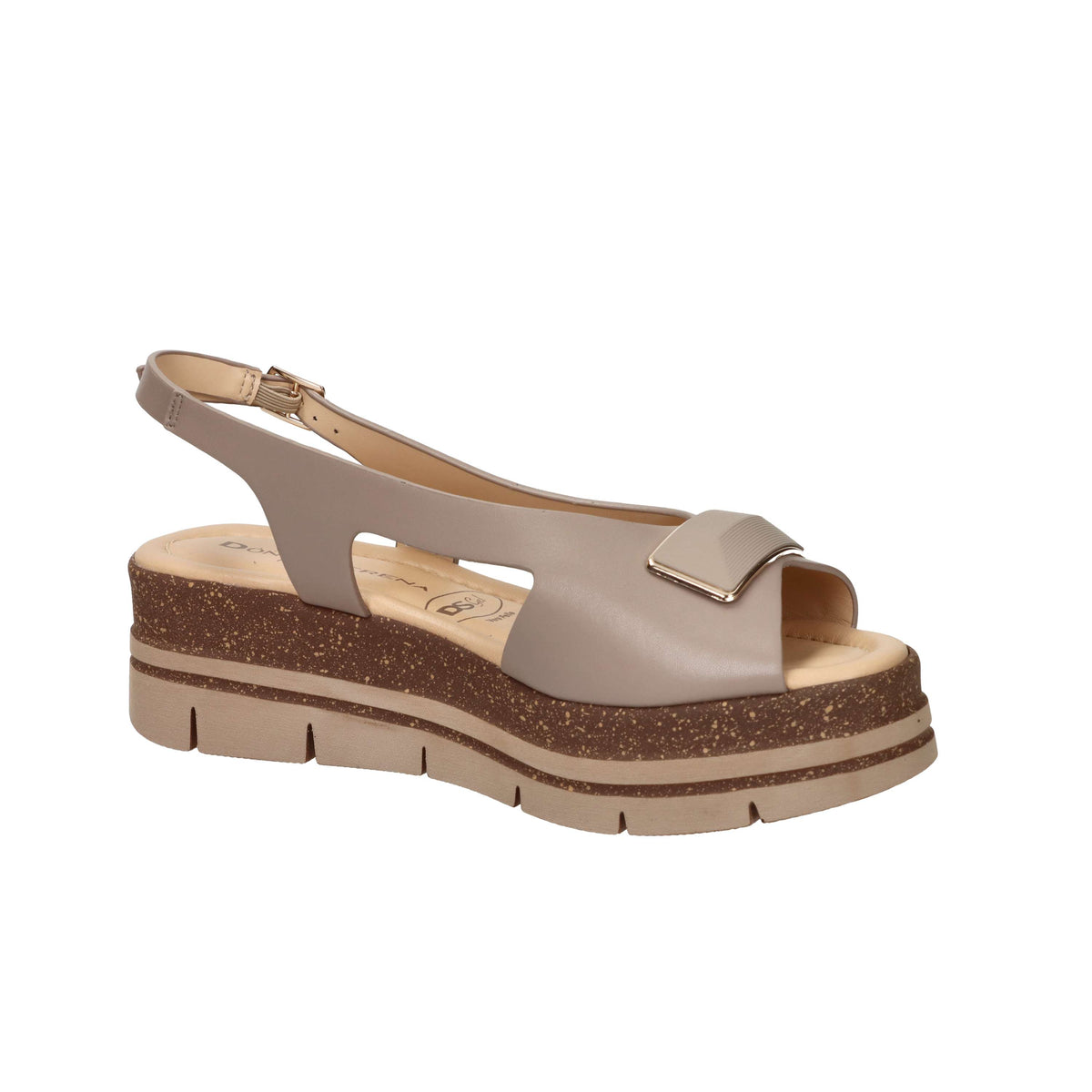 Donna Serena Women’s Wedge Sandal 825959DM Taupe