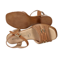 Donna Serena Donna Sandalo con tacco 8E5993DM Cuoio