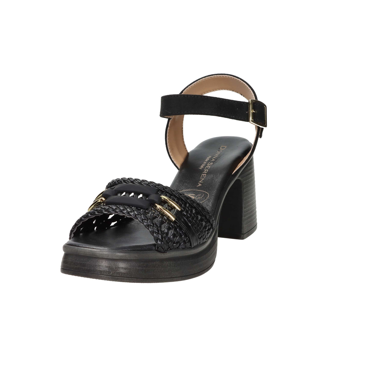 Donna Serena Damen Sandalette mit Absatz 8E5993DM Schwarz
