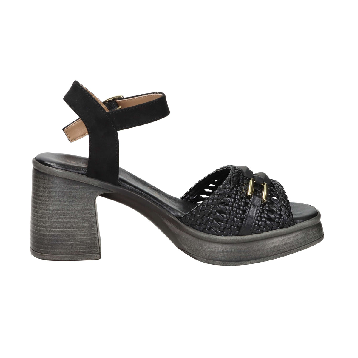 Donna Serena Damen Sandalette mit Absatz 8E5993DM Schwarz