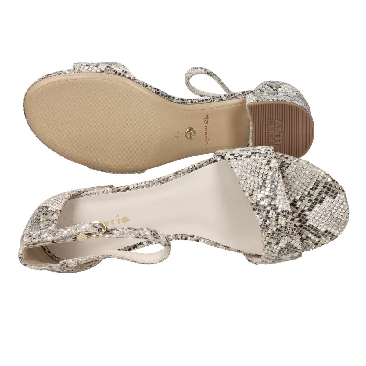 Tamaris Femme Sandale à talon 1-28201-42 Beige