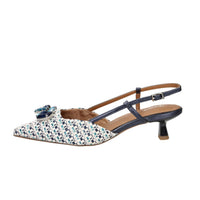 Tamaris Donna Slingback 1-29512-46 Beige/Blu