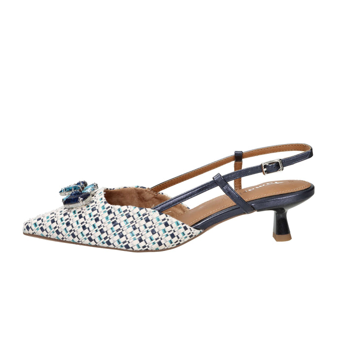 Tamaris Donna Slingback 1-29512-46 Beige/Blu