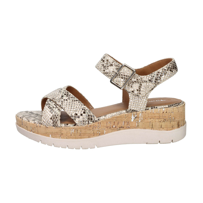 Tamaris Femme Sandale compensée 1-28728-46 Beige