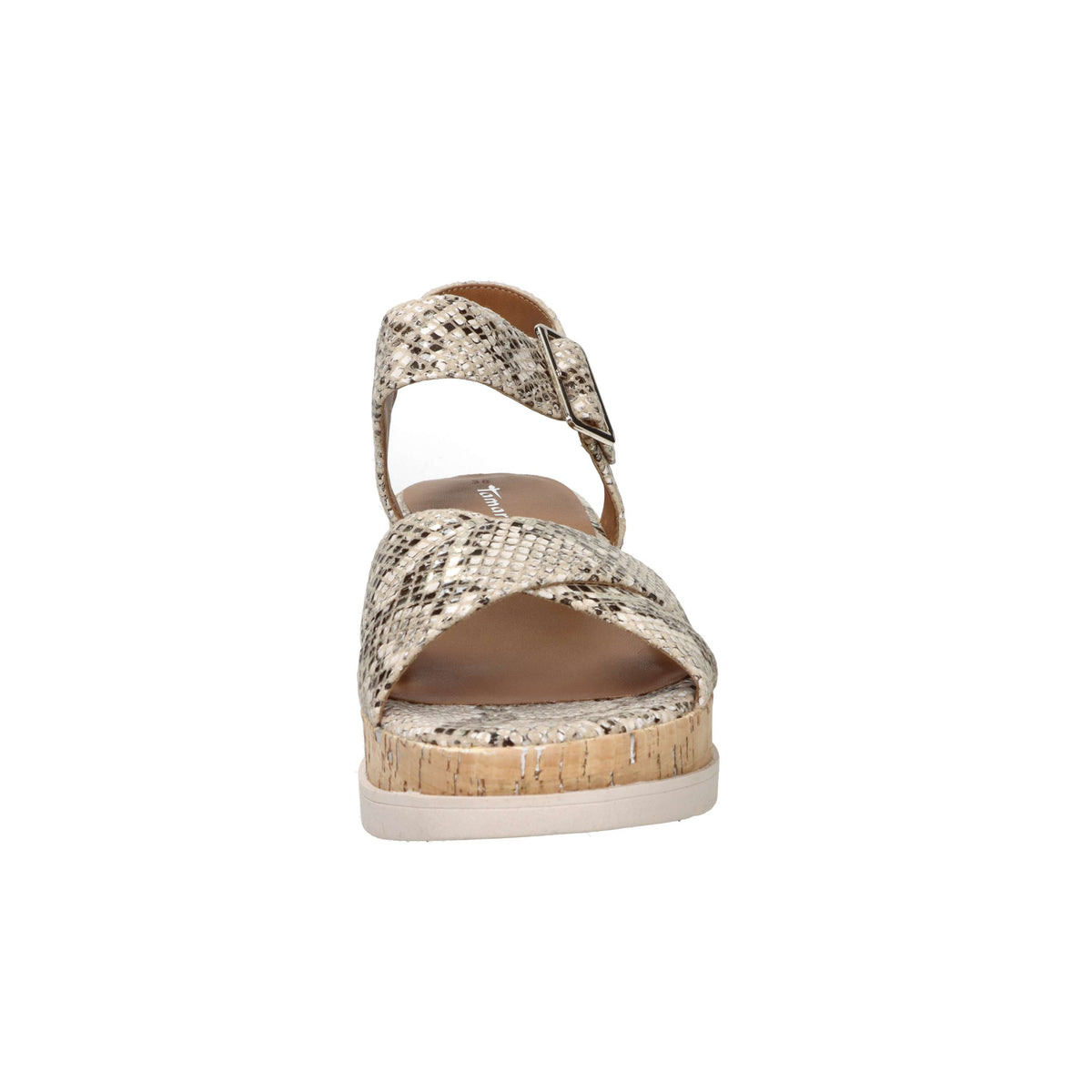 Tamaris Donna Sandalia con cuña 1-28728-46 Beige