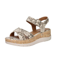 Tamaris Donna Sandalia con cuña 1-28728-46 Beige