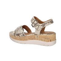 Tamaris Donna Sandalia con cuña 1-28728-46 Beige