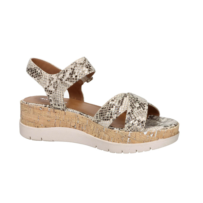 Tamaris Femme Sandale compensée 1-28728-46 Beige