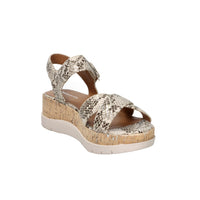 Tamaris Donna Sandalia con cuña 1-28728-46 Beige