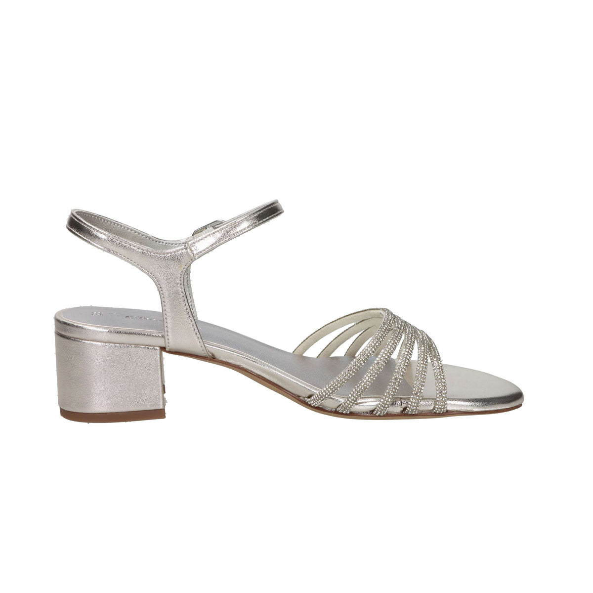 Tamaris Mujer Sandalia con tacón 1-28248-44 Plata