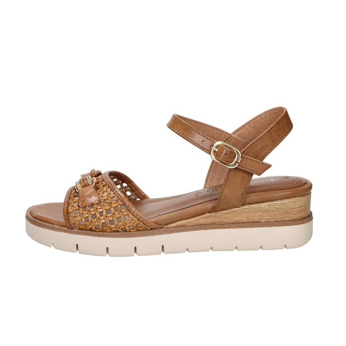 Tamaris Femme Sandale compensée 1-28215-46 Cuir