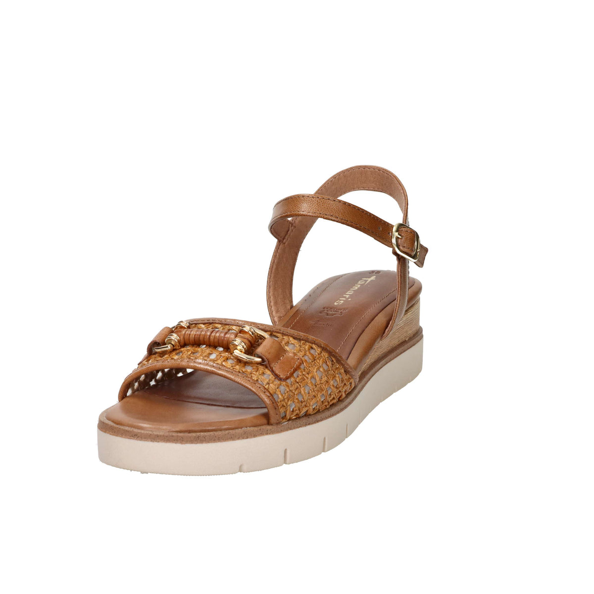 Tamaris Mujer Sandalia con cuña 1-28215-46 Cuero
