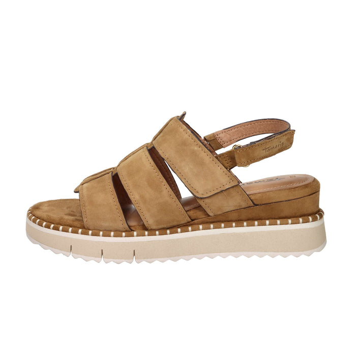 Tamaris Femme Sandale compensée 1-28243-46 Cuir