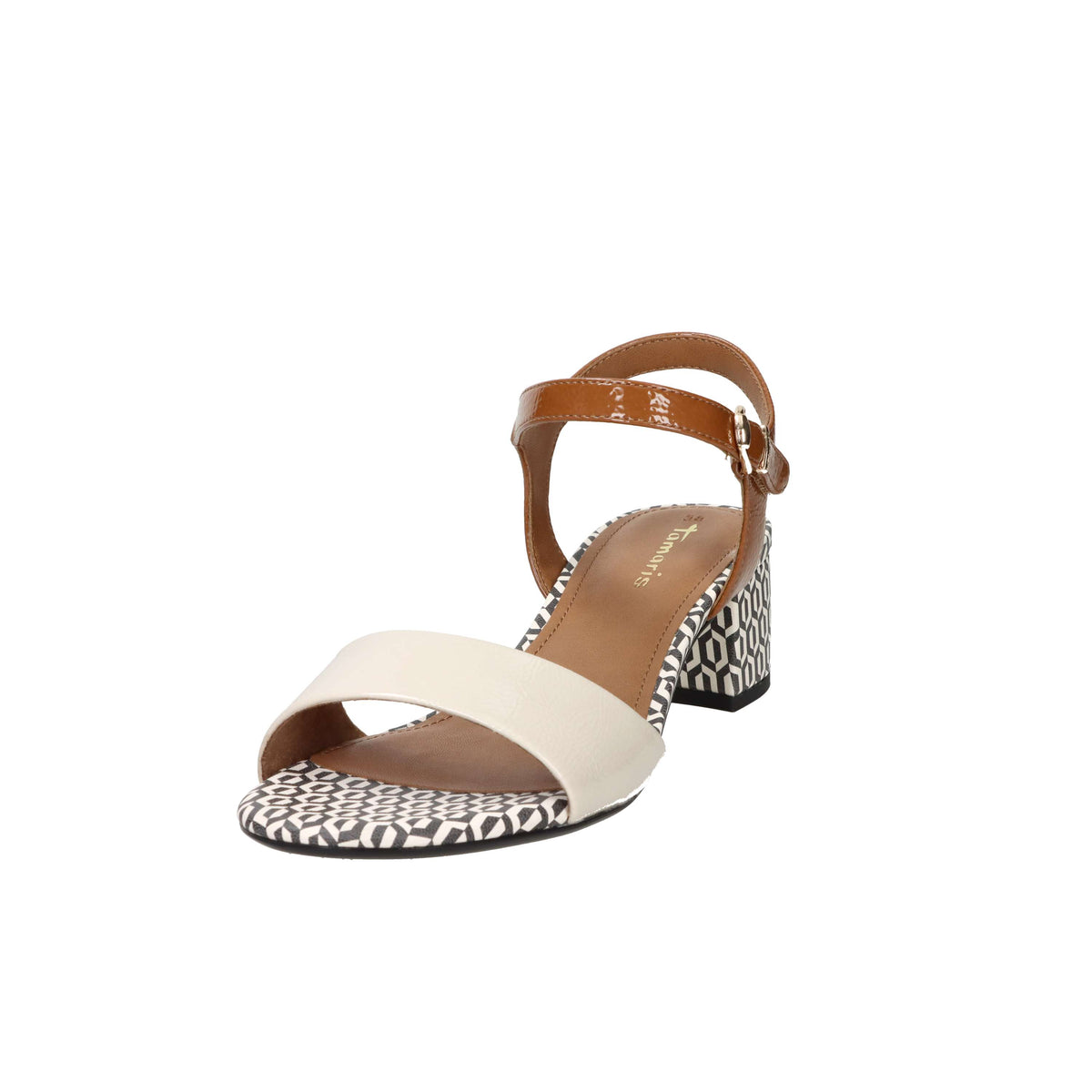 Tamaris Mujer Sandalia con tacón 1-28249-42 Beige